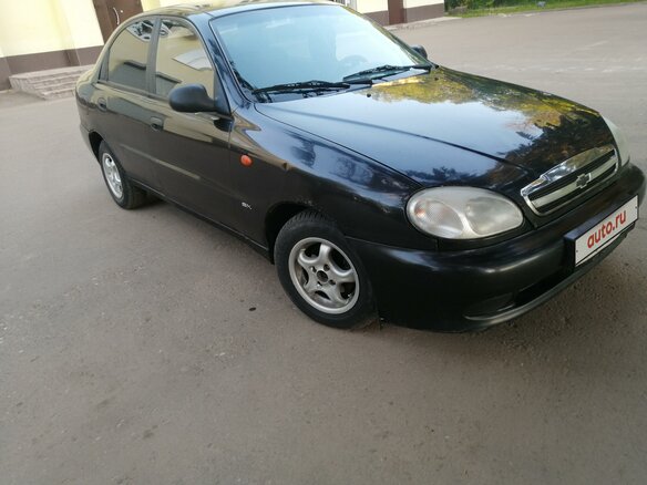 2007 Chevrolet Lanos I, чёрный - вид 2