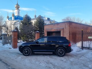 2007 Porsche Cayenne S I Рестайлинг (957), чёрный, 1700000 рублей, вид 2