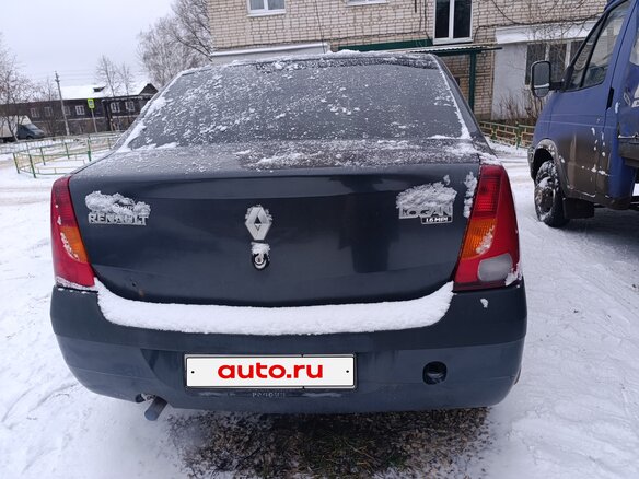 2007 Renault Logan I, серый, 150000 рублей - вид 2