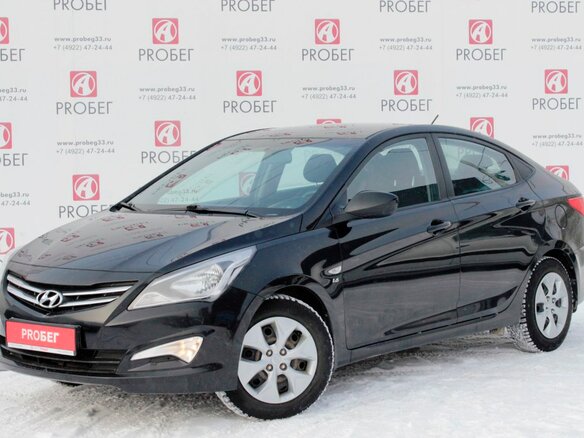 2016 Hyundai Solaris I Рестайлинг, чёрный