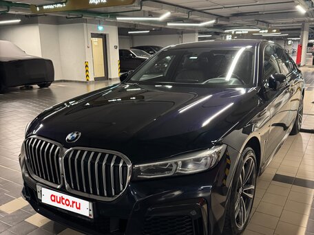 2020 BMW 7 серии 730d xDrive VI (G11/G12) Рестайлинг, чёрный, 6450000 рублей, вид 1