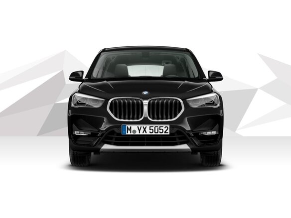 2021 BMW X1 20i xDrive II (F48) Рестайлинг, чёрный - вид 1