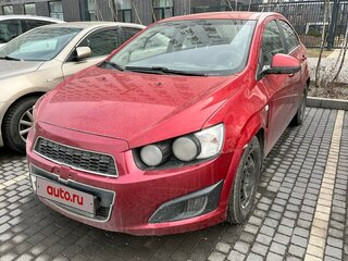 2012 Chevrolet Aveo II, красный, 750000 рублей, вид 3