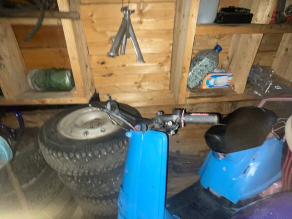 1985 Yamaha Jog, голубой, 17000 рублей - вид 2