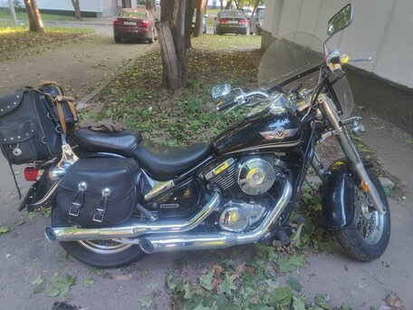 2003 Kawasaki VN800 Vulcan, чёрный, 380000 рублей, вид 1