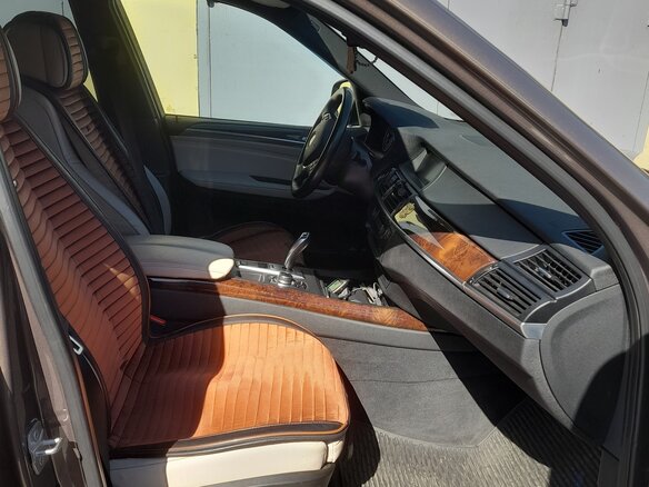 2013 BMW X5 35i II (E70) Рестайлинг, коричневый, 1950000 рублей - вид 8