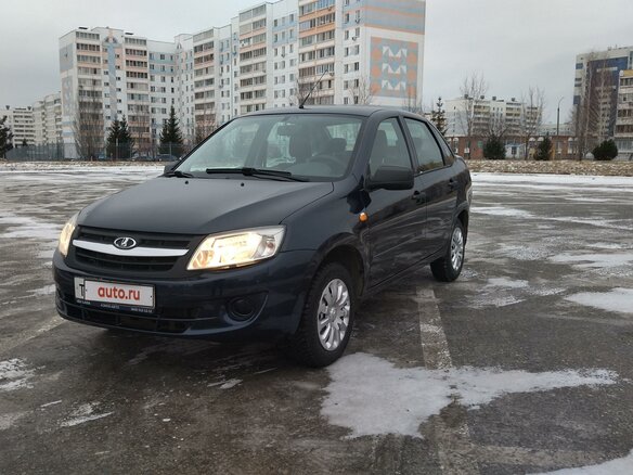 2014 Lada (ВАЗ) Granta I, синий, 465000 рублей - вид 1