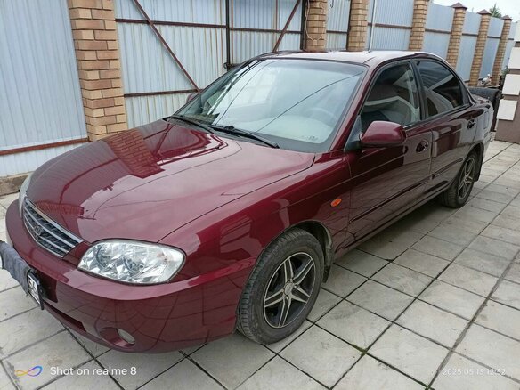 2006 Kia Spectra I Рестайлинг 2, красный, 520000 рублей