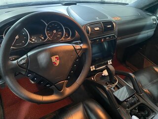 2007 Porsche Cayenne Turbo I Рестайлинг (957), чёрный, 1500000 рублей, вид 4