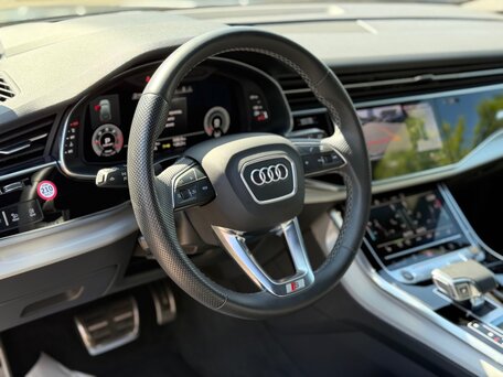 2023 Audi Q7 50 TDI II (4M) Рестайлинг, синий, 8940000 рублей, вид 4