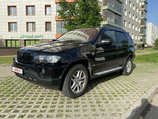 2003 BMW X5 3.0i I (E53) Рестайлинг, чёрный, 1350000 рублей, вид 1
