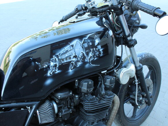 1982 Kawasaki GPZ 500, чёрный, 220000 рублей - вид 6
