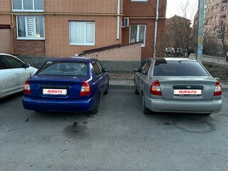 2002 Hyundai Accent II, синий, 300000 рублей, вид 4