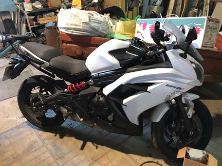 2013 Kawasaki ER-6F (Ninja 650R), белый, 550000 рублей, вид 1