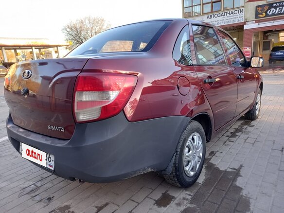 2013 Lada (ВАЗ) Granta I, серебристый, 265000 рублей - вид 5
