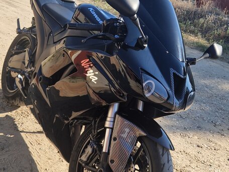 2007 Kawasaki ZX-6 Ninja, чёрный, 550000 рублей, вид 4