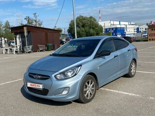 2011 Hyundai Solaris I, голубой, 950000 рублей, вид 1