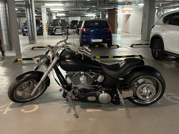2003 Harley-Davidson Fat Boy, чёрный, 900000 рублей