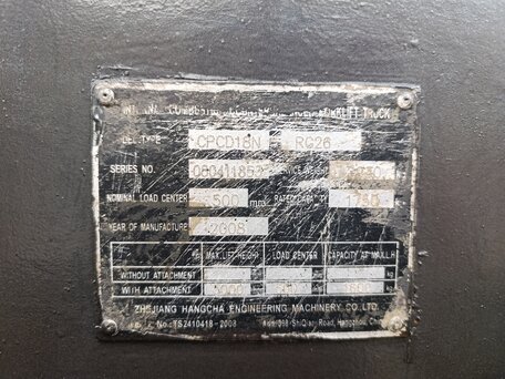 2008 Hangcha CPCD 18, жёлтый, 265000 рублей, вид 1