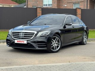 2017 Mercedes-Benz S-Класс 450 Long VI (W222, C217) Рестайлинг, чёрный, 4600000 рублей, вид 1