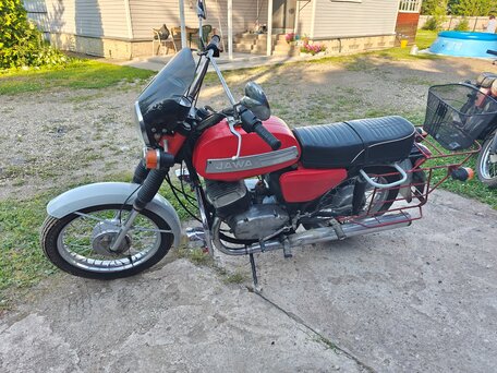 1983 Jawa 350/634, красный, 200000 рублей, вид 4