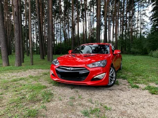 2012 Hyundai Genesis Coupe I Рестайлинг, красный, 2200000 рублей, вид 4