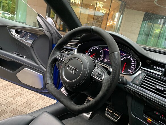 2015 Audi RS 7 I (4G) Рестайлинг, синий - вид 15