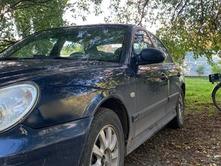 2008 Hyundai Sonata ТагАЗ IV (EF) Рестайлинг, синий, 750000 рублей, вид 5