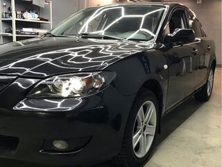2008 Mazda 3 5-speed I (BK) Рестайлинг, чёрный, 400000 рублей, вид 3