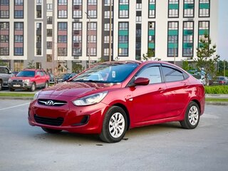 2011 Hyundai Solaris I, красный, 610000 рублей, вид 2