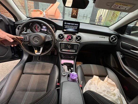2017 Mercedes-Benz CLA 200 I (C117, X117) Рестайлинг, синий, 1800000 рублей - вид 25