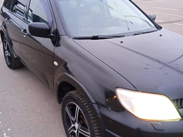 2007 Mitsubishi Outlander I, чёрный, 600000 рублей - вид 7