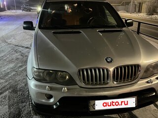 2004 BMW X5 3.0i I (E53) Рестайлинг, серебристый, 1100000 рублей, вид 1