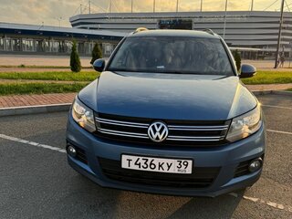 2013 Volkswagen Tiguan I Рестайлинг, синий, 1450000 рублей, вид 4