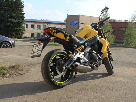 2012 Kawasaki ER-6N, жёлтый, 380000 рублей, вид 2