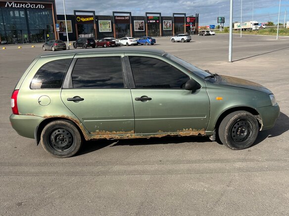 2008 Lada (ВАЗ) Kalina I, зелёный, 75000 рублей - вид 2