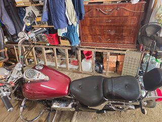 1995 Kawasaki VN800 Vulcan, пурпурный, 350000 рублей, вид 4