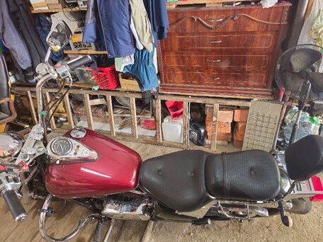 1995 Kawasaki VN800 Vulcan, пурпурный, 350000 рублей, вид 4
