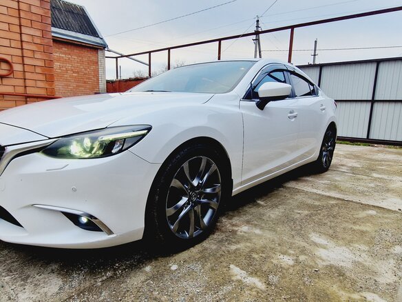 2016 Mazda 6 III (GJ) Рестайлинг, белый, 1950000 рублей - вид 9