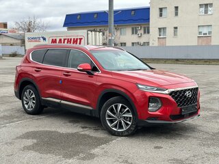 2019 Hyundai Santa Fe IV, красный, 2990000 рублей, вид 4