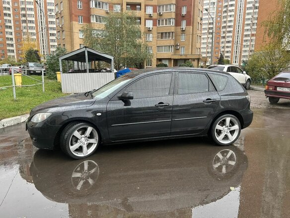 2008 Mazda 3 I (BK) Рестайлинг, чёрный - вид 12