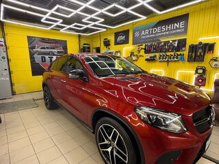2017 Mercedes-Benz GLE Coupe 350 d I (C292), красный, 3890000 рублей, вид 3