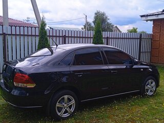 2013 Volkswagen Polo V, чёрный, 1300000 рублей, вид 3