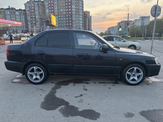 2007 Hyundai Accent ТагАЗ II, чёрный, 240000 рублей, вид 5