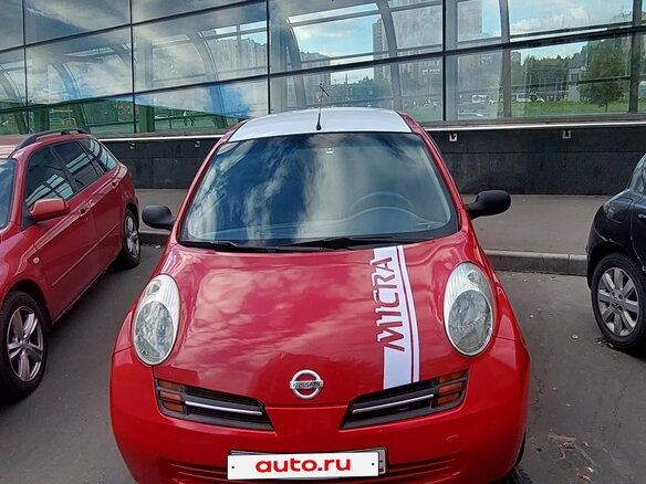 2003 Nissan Micra III (K12), красный, 310000 рублей - вид 2