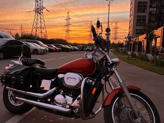2006 Honda VT 750, оранжевый, 450000 рублей, вид 2