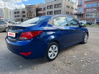 2014 Hyundai Solaris I Рестайлинг, синий, 950000 рублей, вид 5