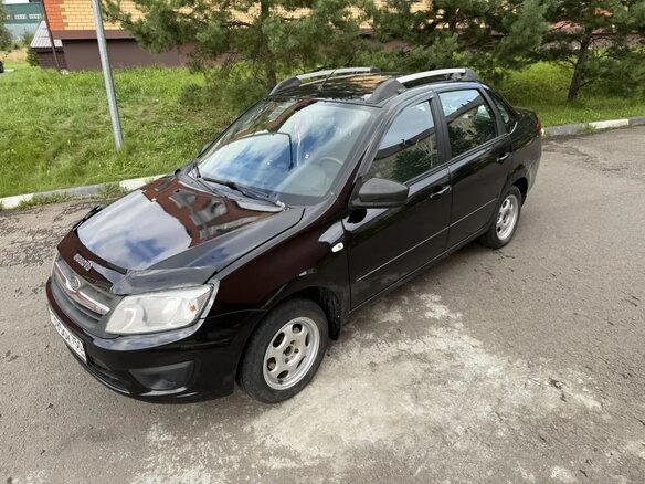 2017 Lada (ВАЗ) Granta I, чёрный, 370000 рублей - вид 1