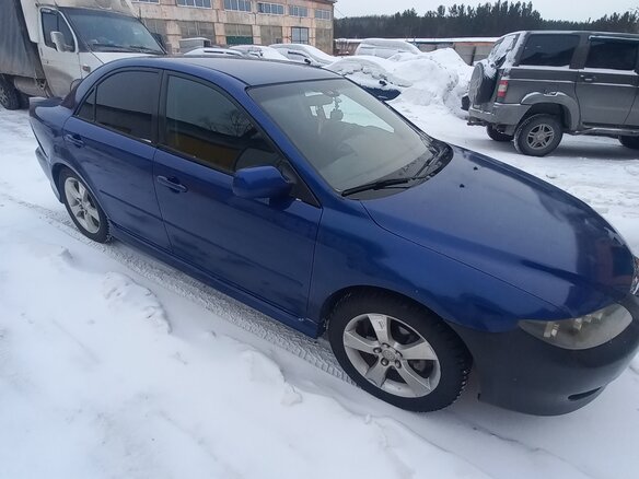 2003 Mazda 6 I (GG), синий, 565000 рублей - вид 1