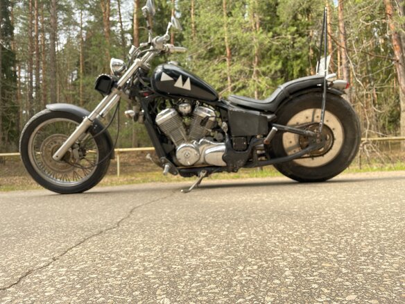 1996 Honda Steed 400, чёрный, 200000 рублей - вид 3